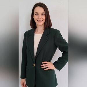 Savannah Green Blazer Classic Notched Lapels